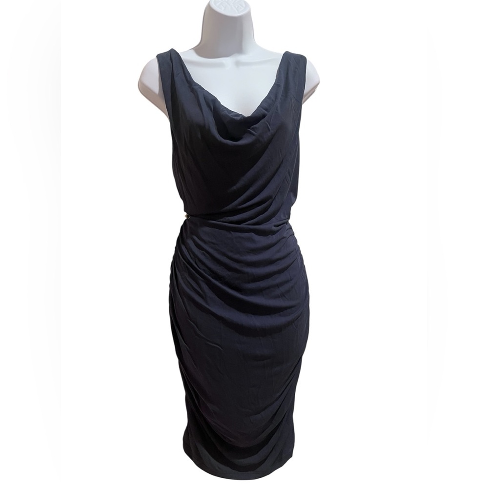 Kut From The Kloth navy cowl neck dress